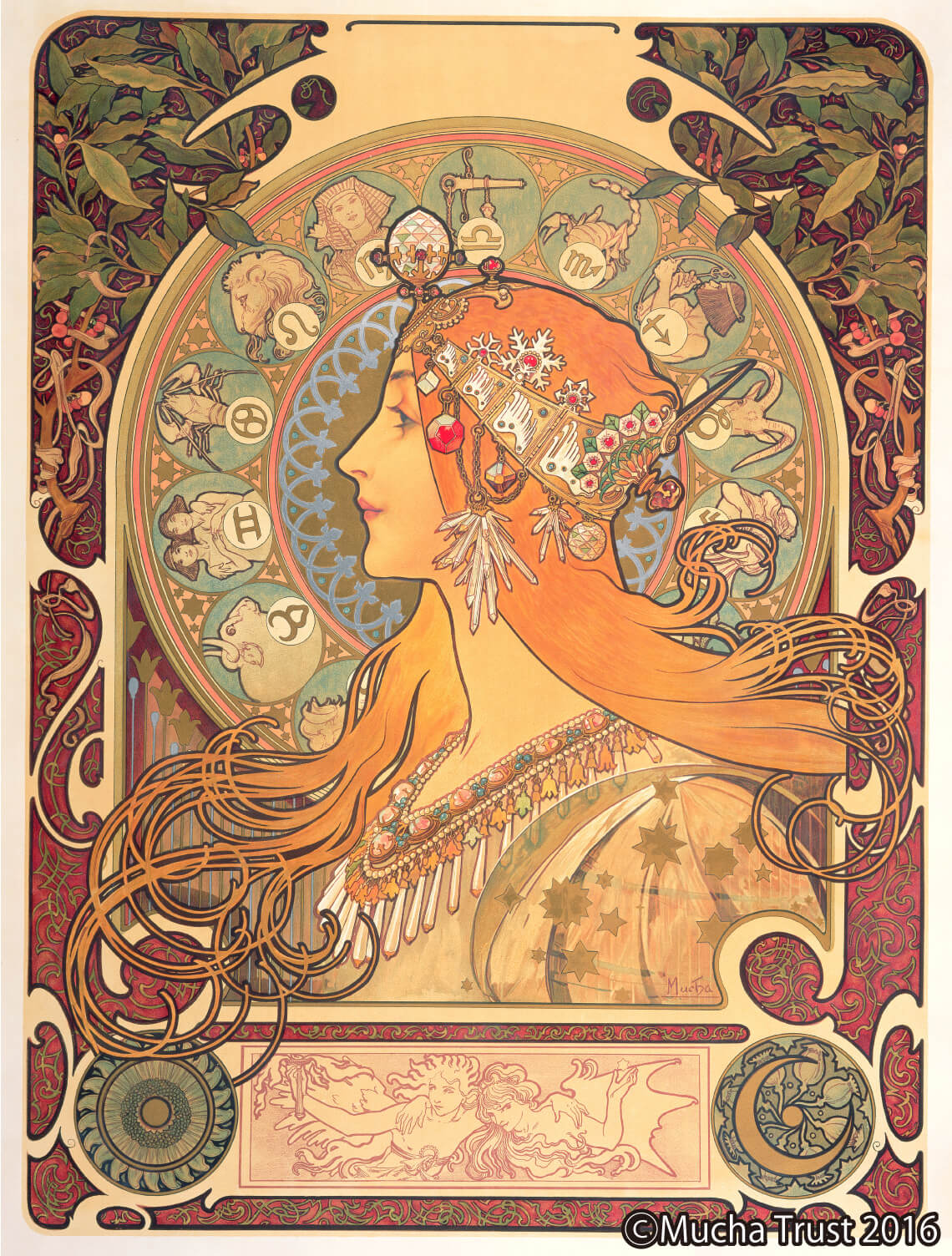 アルフォンス・ミュシャ 作「黄道十二宮」