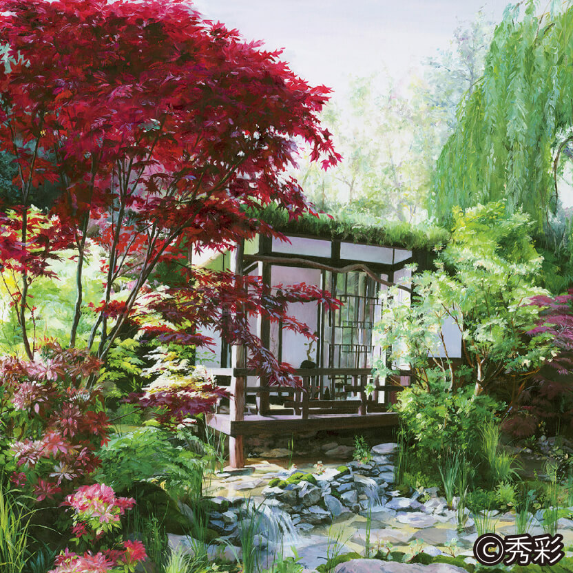 秀彩 作「床の間ガーデン」