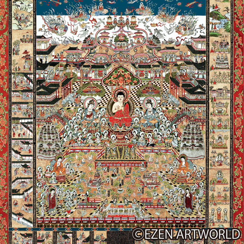 慧善玄潭 作「観経曼荼羅」