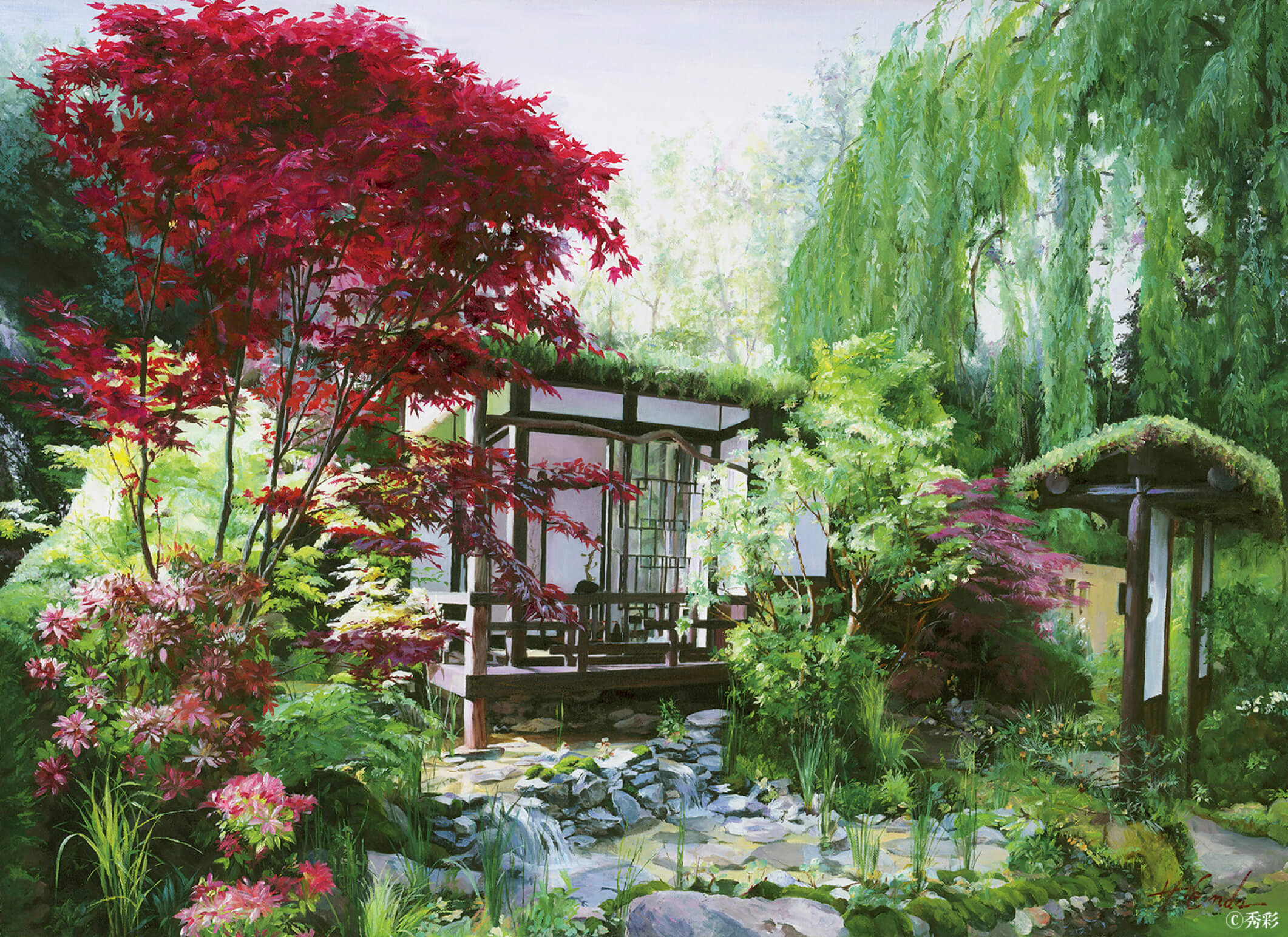 秀彩 作：「床の間ガーデン」